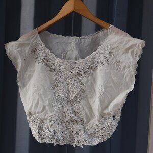 Vintage Sheer Beaded Top